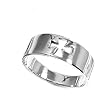 Sterling Silver Ring - Cross - Size: 6-13
