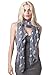 MissShorthair Women's Fashion Soft Light Cartoon Sheep Sheer Infinity Scarf (Gray Long)