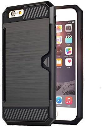 iPhone 6/6s Wallet Case - Apple Vault Slim Wallet for iPhone 6/6s (4.7") by EZ Products - Ultra Slim Protective Phone Cover (Black)