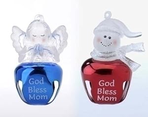 #!Cheap 12pc Jingle Buddies God Bless & Jesus Loves Ornament Set #24921