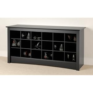 Prepac Furniture Shoe Storage Cubby Entryway Bench