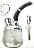 Brand New in Box Tobacco Water Smoking Pipe Double Head Cigarette Holder #52- Silver