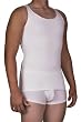 Underworks Mens Ultra Light Cotton Spandex Compression Tank 3-Pack