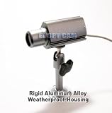 Silver Bullet Rigid Micro Color CCTV Lipstick Camera --- Ultra High Resolution 560TVL w/ Sony Super HAD Color CCD, Removable Rain & Sunshield, Professional & Law Enforcement video surveillance for Crystal Clear Face Verification --- Plug-n-Play Home Safety Video Surveillance Gear & A-Must-Have new generation replacement for Old-school blurry CCTV video cameras --- Korea Technology
