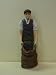 Dolls House Resin Doll Coalman with coal