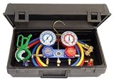 Professional R134a Manifold Gauge Set with Free 3-IN-1 Side Mount Can Tap Valve MSC-89660-PRO5