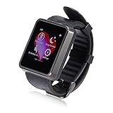 Invtepy® Smart Watch Phone Self-Timer Touch Screen Camera Pedometer Support Micro SIM Card Bluetooth WristWatch Smartwatch for Android Phone Samsung GALAXY Note 3/Samsung GALAXY S4 S5/Samsung GALAXY Grand 2/GALAXY S4/HTC One/Moto X/Nexus 5/Sony Xperia Z1/LG G2 Lumia1520 (Full Function) and Apple iPhone iphone(4/4S/5/5C/5S/6)(Part of the function)-Black