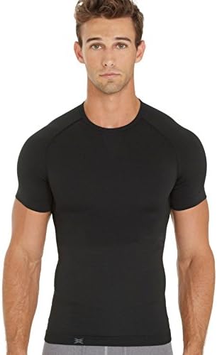 EQUMEN Men's Core Precision Undershirt Short Sleeve Crew Neck XL Slate