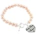 Sterling Silver Faith-Love Heart Charm Pink Pearl title=
