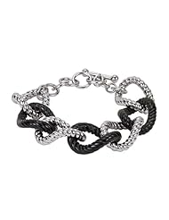 Sterling Silver Onyx Bracelet -- LIFETIME WARRANTY