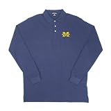 Antigua University of Michigan Classic Pique Long Sleeve Polo Shirt