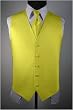 Tuxedo Vest - Palermo Collection Lemon with Coordinating Windsor Band Tie