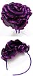 Lolita Gothic Couture Renaissance Ruffle Purple Flower Headband