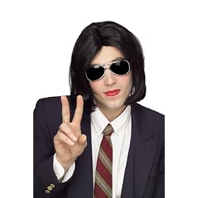 Michael Jackson Wig and Sunglasses Kit for Costume