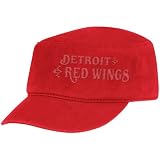NHL Women's Lifestyle Military Hat (Detroit Red Wings, One Size Fits All)