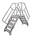 Cotterman 5SCA36A7C50P3 - Crossover Bridge 5 Step Aluminum 82In. H