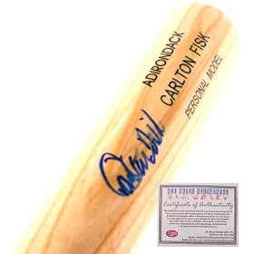 <b>Carlton Fisk Hand Signed Name Model Bat</b>