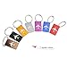 PIXNOR Travel Luggage Tags Suitcase Baggage Tags Labels with Key Ring Pack of 7