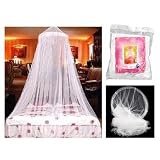 SODIAL- DOME BED KING CANOPY NETTING INSECT FLY MOSQUITO NET WHITE