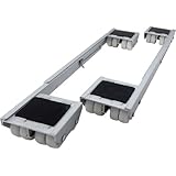 Shepherd Hardware 9603 Adjustable Aluminum Appliance Rollers, 2-Pack