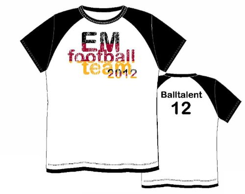 Schiesser Jungen Fan Shirt EM 2012 1/2 Größe 128