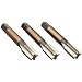 Dormer MTT E061/MTT E071 High-Speed Steel Straight Flute Tap Set, Gold Oxide Finish, Round Shank With Square End, 3-Piece (1 Taper, 1 Plug, 1 Bottoming Chamfer)
