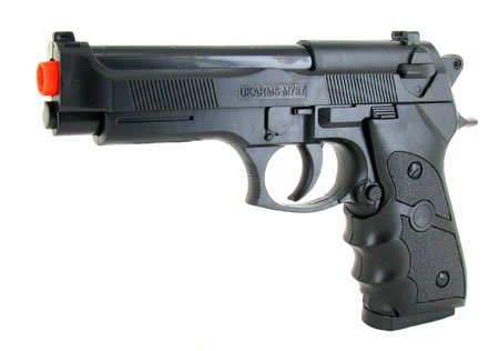 UKARMS M757BL M9 92F Beretta Spring Airsoft Pistol BB Hand Gun
