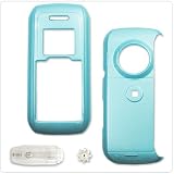 PCMICROSTORE Brand LG enV VX-9900 VX9900 Solid Sky Blue Snap-On Crystal Case Cover with Removable Belt Clip
