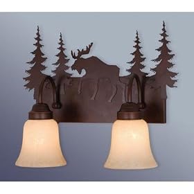 Yellowstone Indoor - 2 Light Rustic Bathroom Lighting Vanity Fixture - Burnished Bronze -... by Vaxcel Lighting