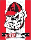 COLLEGE LOGO Metal Tin Sign University GEORGIA BullDogs