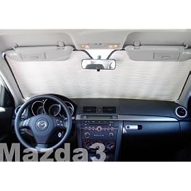 Sunshade for Mazda 3 Year(s) 2004 2005 2006 2007 2008 2009 HEATSHIELD Windshield Custom-fit Sunshade
