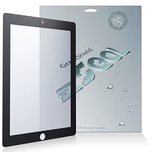 GreatShield EZseal 100% Bubble Free Guaranteed Anti-Glare (Matte) Screen Protector Film Mask for Apple iPad 2 2nd generation (Black)