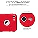 iPhone 7 case,MYRIANN Ultra Thin Full Body Coverage Protection Hard Slim Case with Tempered Glass Screen Protector for iPhone 7(Red)