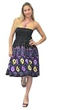 LALEELA Hot & Sexy Noire Robe imprimée Tube Halter Cadeau Saint - Valentine Valentin