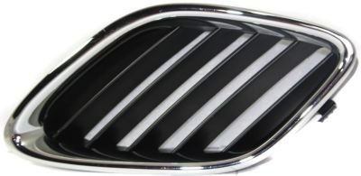 Evan-Fischer EVA17772018254 Grille Assembly Passenger Side RH Grill Plastic shell and insert Chrome with black