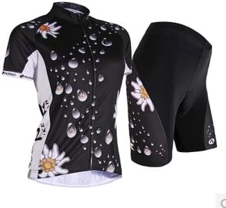 (recommend one size larger)(size:S)(Express Shipping)2014 new Fashion Spring and summer Women short sleeve Team Cycling Jerseys Jersey pants Set tight