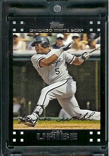 2007 Topps Limited Edition Juan Uribe Chicago White Sox Baseball Card #CHW8 - Mint Condition - In Protective Display Case!