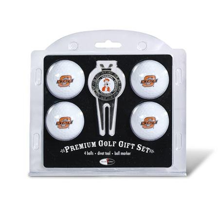 Oklahoma State Cowboys Osu Ncaa 4 Team Logo Golf Ball Divot Tool Set
