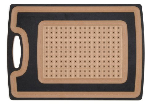 Epicurean Cutting Surfaces 21-by-15-Inch Carving Series Cutting Board, Slate/Nutmeg Core