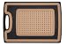 Epicurean Cutting Surfaces 21-by-15-Inch Carving Series Cutting Board, Slate/Nutmeg Core