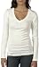 Bella V-neck Sheer L/S Longer-Length Juniors Tee
