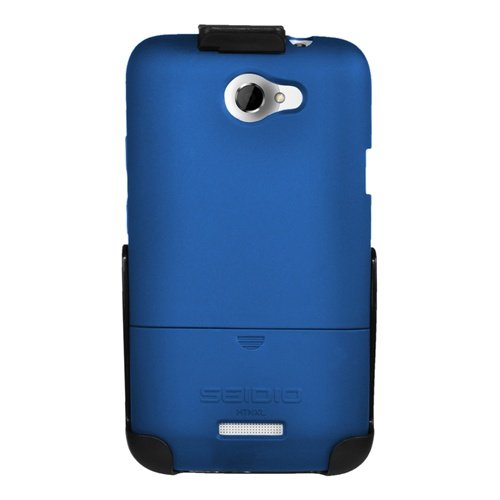 Seidio BD2-HR3HTNXL-RB SURFACE Case and Holster Combo for use with HTC One X (AT&T LTE)-Combo Pack-Retail Packaging-Royal Blue