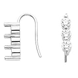 14K White Gold Diamond Earrings - 2.40 Ct.
