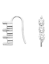 14K White Gold Diamond Earrings - 2.40 Ct. -- LIFETIME WARRANTY
