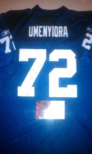 Osi Umenyiora New York Giants signed jersey