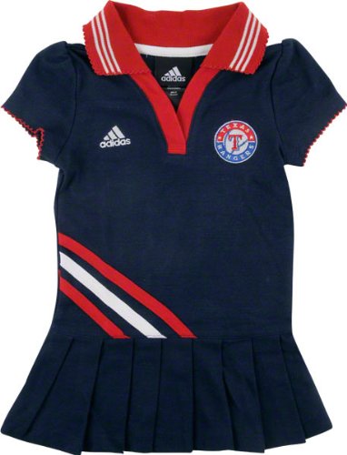 Texas Rangers Toddler Navy Polo Dress