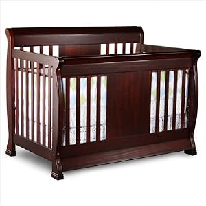 Chelsea 4-in-1 Convertible Crib Nursery Set in Cherry