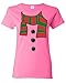 Shop4Ever® Snowman Scarf Christmas Women's T-Shirt Funny Xmas Shirts