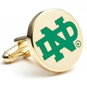 Notre Dame Fighting Irish NCAA Logo'd Executive Cufflinks w  Jewelry Box