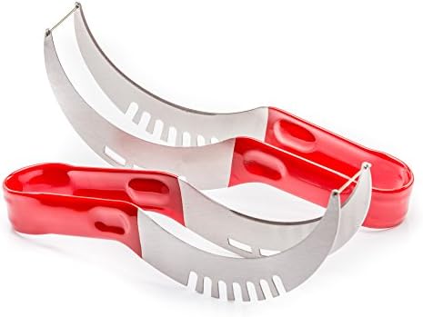 Kitchen Path Watermelon Slicer Stainless Steel Corer Cutter &amp; Sever Knife with Easy Grip, 2 Piece